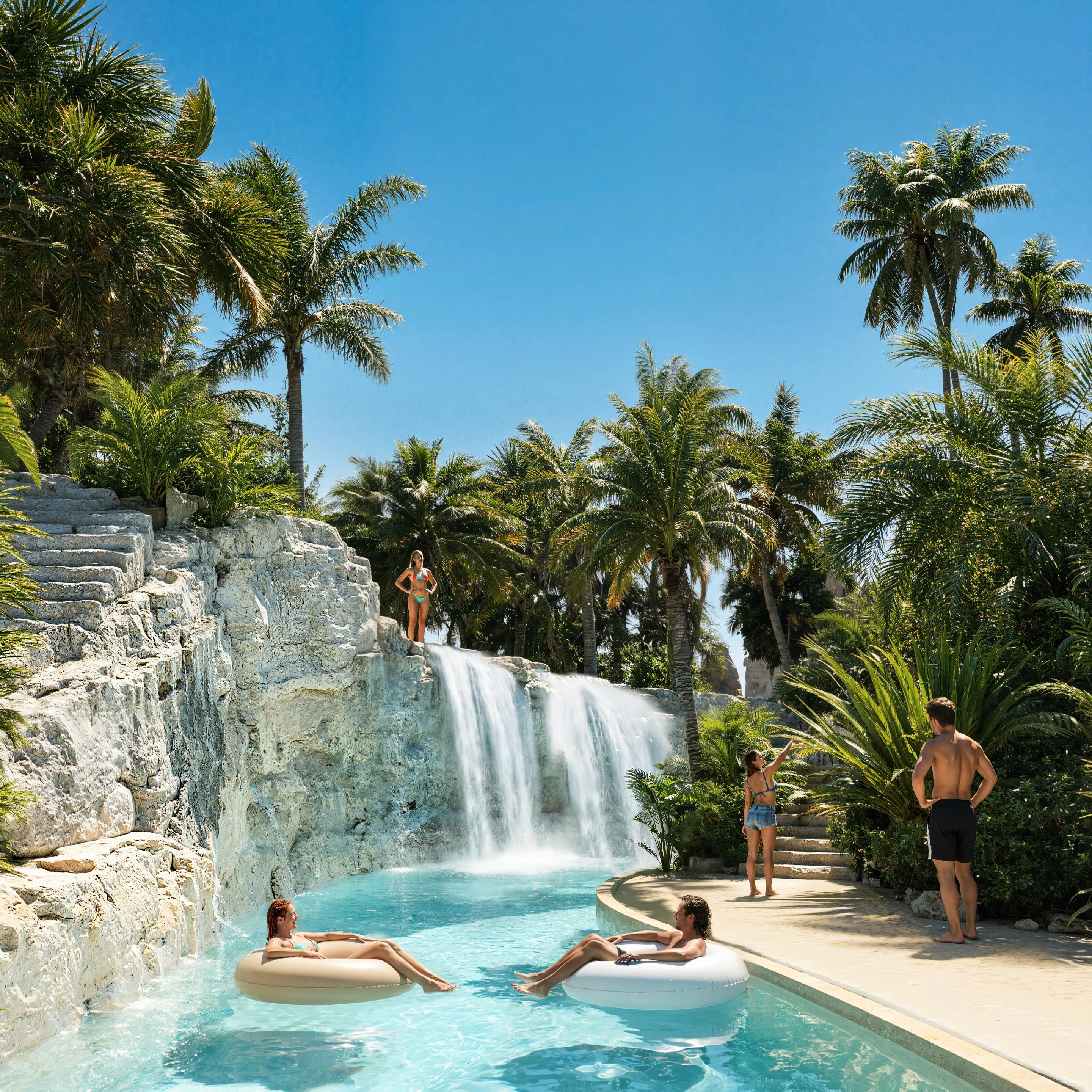 Waterfall grotto